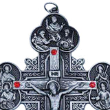 Maxbell Religious Crucifix Christian Cross Pendant for Travel Holiday Anniversary Silver