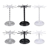 Maxbell Necklace Organizer Hanging Rack Rotation for Scrunchie Bracelets Chains Tall Black