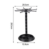 Maxbell Necklace Organizer Hanging Rack Rotation for Scrunchie Bracelets Chains Tall Black