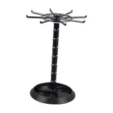 Maxbell Necklace Organizer Hanging Rack Rotation for Scrunchie Bracelets Chains Tall Black