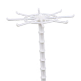 Maxbell Necklace Organizer Hanging Rack Rotation for Scrunchie Bracelets Chains Tall White