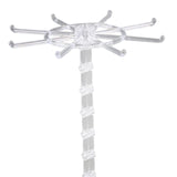 Maxbell Necklace Organizer Hanging Rack Rotation for Scrunchie Bracelets Chains Tall Clear