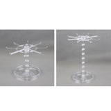 Maxbell Necklace Organizer Hanging Rack Rotation for Scrunchie Bracelets Chains Tall Clear