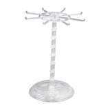 Maxbell Necklace Organizer Hanging Rack Rotation for Scrunchie Bracelets Chains Tall Clear