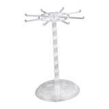 Maxbell Necklace Organizer Hanging Rack Rotation for Scrunchie Bracelets Chains Tall Clear