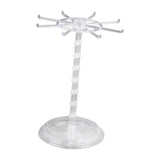 Maxbell Necklace Organizer Hanging Rack Rotation for Scrunchie Bracelets Chains Tall Clear