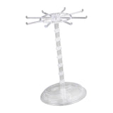 Maxbell Necklace Organizer Hanging Rack Rotation for Scrunchie Bracelets Chains Tall Clear