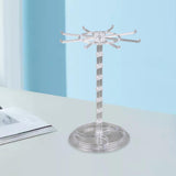 Maxbell Necklace Organizer Hanging Rack Rotation for Scrunchie Bracelets Chains Tall Clear