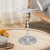 Maxbell Necklace Organizer Hanging Rack Rotation for Scrunchie Bracelets Chains Tall Clear