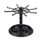 Maxbell Necklace Organizer Hanging Rack Rotation for Scrunchie Bracelets Chains Short Black