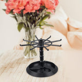 Maxbell Necklace Organizer Hanging Rack Rotation for Scrunchie Bracelets Chains Short Black