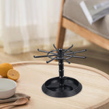 Maxbell Necklace Organizer Hanging Rack Rotation for Scrunchie Bracelets Chains Short Black