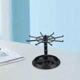 Maxbell Necklace Organizer Hanging Rack Rotation for Scrunchie Bracelets Chains Short Black