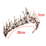 Maxbell Tiara and Crown Elegant Jeweled Costume Headbands for Birthday Party Prom Style D
