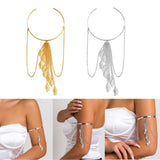 Maxbell Fashion Upper Arm Bracelet Tassel Arm Band Cuffs for Engagement Graduation Aureate
