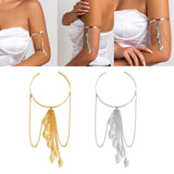 Maxbell Fashion Upper Arm Bracelet Tassel Arm Band Cuffs for Engagement Graduation Aureate