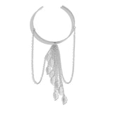 Maxbell Fashion Upper Arm Bracelet Tassel Arm Band Cuffs for Engagement Graduation Argent