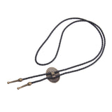 Maxbell Western Cowboy Bolo Tie for Men PU Leather Necktie Jewelry for Halloween Bronze