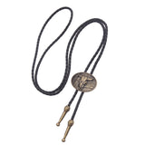 Maxbell Bolo Tie Oval Pendant Necklaces Retro Delicate Jewelry for Daily Work Gifts Bronze Color