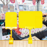 Maxbell Set of 10 Merchandise Retail Display Sign Rotating Clip Adjustable Accessory Yellow