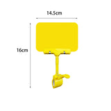 Maxbell Set of 10 Merchandise Retail Display Sign Rotating Clip Adjustable Accessory Yellow