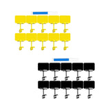 Maxbell Set of 10 Merchandise Retail Display Sign Rotating Clip Adjustable Accessory Yellow