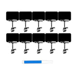 Maxbell Set of 10 Merchandise Retail Display Sign Rotating Clip Adjustable Accessory Black
