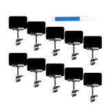 Maxbell Set of 10 Merchandise Retail Display Sign Rotating Clip Adjustable Accessory Black