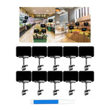 Maxbell Set of 10 Merchandise Retail Display Sign Rotating Clip Adjustable Accessory Black