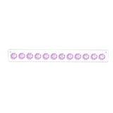 Maxbell Acrylic Necklace Holder Wall Mounted Bracket Jewelry Hooks for Bathroom Purple