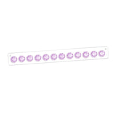 Maxbell Acrylic Necklace Holder Wall Mounted Bracket Jewelry Hooks for Bathroom Purple