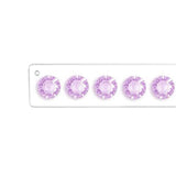 Maxbell Acrylic Necklace Holder Wall Mounted Bracket Jewelry Hooks for Bathroom Purple