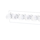 Maxbell Acrylic Necklace Holder Wall Mounted Bracket Jewelry Hooks for Bathroom Clear