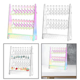 Maxbell Creative Acrylic Earring Display Stand Hanger Rack Live Broadcast Props Colorful