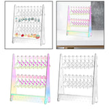 Maxbell Creative Acrylic Earring Display Stand Hanger Rack Live Broadcast Props Colorful