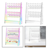 Maxbell Creative Acrylic Earring Display Stand Hanger Rack Live Broadcast Props Colorful