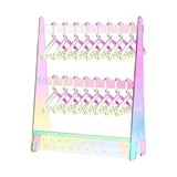 Maxbell Creative Acrylic Earring Display Stand Hanger Rack Live Broadcast Props Colorful