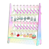 Maxbell Creative Acrylic Earring Display Stand Hanger Rack Live Broadcast Props Colorful