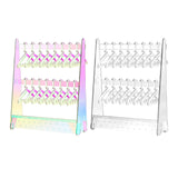 Maxbell Creative Acrylic Earring Display Stand Hanger Rack Live Broadcast Props Colorful