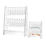 Maxbell Creative Acrylic Earring Display Stand Hanger Rack Live Broadcast Props Transparent