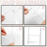 Maxbell Creative Acrylic Earring Display Stand Hanger Rack Live Broadcast Props Transparent