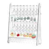 Maxbell Creative Acrylic Earring Display Stand Hanger Rack Live Broadcast Props Transparent