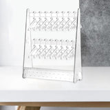 Maxbell Creative Acrylic Earring Display Stand Hanger Rack Live Broadcast Props Transparent