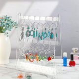 Maxbell Creative Acrylic Earring Display Stand Hanger Rack Live Broadcast Props Transparent