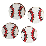 Maxbell 2 Pairs Sports Stud Earrings Unique Statement Earrings for Women Teens Gifts Style A
