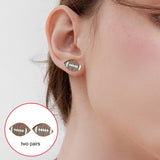 Maxbell 2 Pairs Sports Stud Earrings Unique Statement Earrings for Women Teens Gifts Style B
