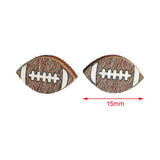 Maxbell 2 Pairs Sports Stud Earrings Unique Statement Earrings for Women Teens Gifts Style B