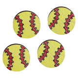 Maxbell 2 Pairs Sports Stud Earrings Unique Statement Earrings for Women Teens Gifts Style C