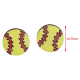 Maxbell 2 Pairs Sports Stud Earrings Unique Statement Earrings for Women Teens Gifts Style C