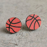 Maxbell 2 Pairs Sports Stud Earrings Unique Statement Earrings for Women Teens Gifts Style D